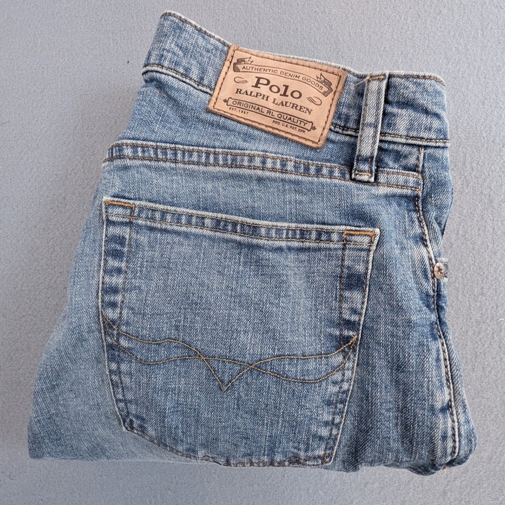 Polo Ralph Lauren Sullivan Slim Jeans Mens 32x32 Light Wash Denim